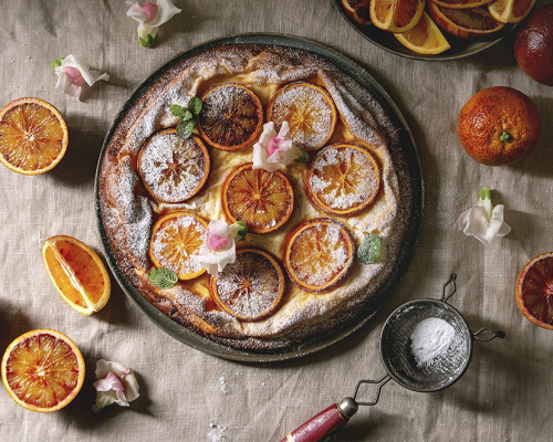 Cолнечный цитрусовый пирог